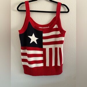 Vintage Tommy Hilfiger Tank Top American Flag Patriotic USA
